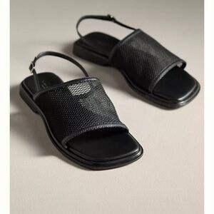 Vagabond Black Mesh Sandals